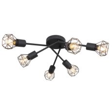 GLOBO 54802S-6 XARA I stropní svítidlo D630mm 6xE14 černá