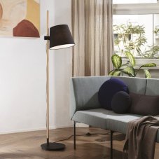 Ideal Lux 282084 AXEL stojanové svietidlo 1xE27 čierna, drevo