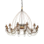Závesné svietidlo/Luster Ideal lux 097671 CORTE SP12 RUGGINE 12xE14 40W
