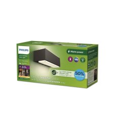 Philips 8720169257313 UltraEfficient Stratosphere vonkajšie nástenné svietidlo LED 3,8W/800lm 2700K IP44 antracit