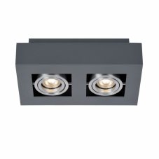 IT8002S2-BK/AL ITALUX Casemiro moderné povrchové bodové svietidlo 2X50W GU10 IP20