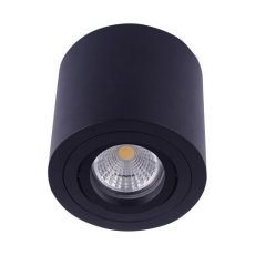 EMITHOR 48607 ALMAN 80mm povrchové bodové svietidlo 1xGU10/MAX 50W, IP20, čierna
