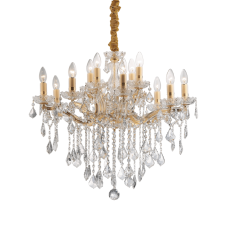 Závesné svietidlo/Luster Ideal lux 035611 FLORIAN SP12 ORO 12xE14 40W
