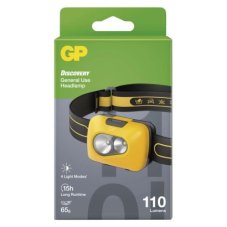 GP P8582 LED čelovka 110lm 3× AAA IP43 žlto-šedá