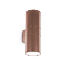 Exteriérové ​​nástěnné svítidlo Ideal lux 163611 GUN AP2 BIG COFFEE 2xE27 60W IP54 IP54