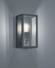 TRIO 201860142 GARONNE Nástenné svietidlo 140mm E27 1X60W IP44 Antracitová, transparentná