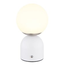 GLOBO 21006W JULSY dotyková stolná lampička V210mm LED 2,5W/189lm 2700+4000+6500K matná biela, vrátane CR18650 1800mAh 3,7V, USB kábel
