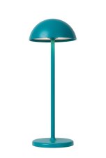 LUCIDE 15500/02/37 JOY vonkajšia dotyková stolná lampička LED V320mm 1,5W/180lm 3000K IP54 tyrkysová, nabíjateľná batéria, USB kábel