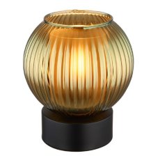 GLOBO 15638TG ZUMBA stolná lampička V170mm 1xE27 čierna, zelená