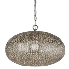 Searchlight 2672SS FRETWORK závěsné svítidlo E27 1x10W