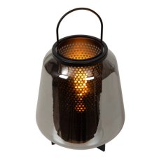 LUCIDE 45503/01/65 SISKA stolná lampička V365mm 1xE27 čierna, dymová