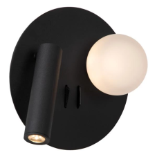 LUCIDE 77286/02/30 MATIZ nástenné svietidlo LED 3,7W/200lm 3000K čierna, USB port