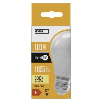 Emos LED žárovka E27 ZL4013 Basic 11W 1055lm 3000K A60 teplá bílá