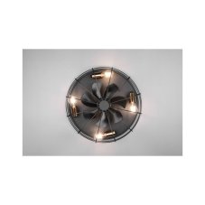 TRIO R61095032 TRONDHEIM stropné svietidlo s ventilátorom D485mm 4xE27 matná čierna, diaľkový ovládač