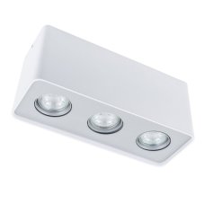 FH31433S-WH ITALUX Harris moderné povrchové bodové svietidlo 3XGU10 50W / LED 4W=750lm LED GU10 biele svetlo (3000K) IP20