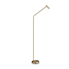 Ideal Lux 295503 EASY stojacia lampa LED V1280mm 3,5W 250/200lm 3000K mosadzná