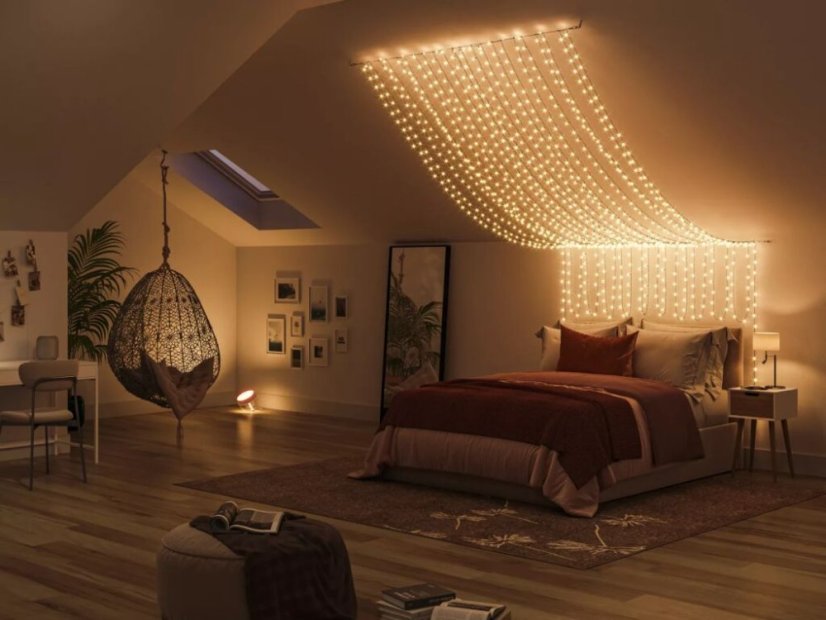 8720169246867 PHILIPS HUE White and Color Ambiance Festavia string lights - vánoční světelný řetěz 500 LED 2x20m 2000-6500K+RGB IP44/IP54 černý