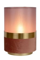 LUCIDE 10508/01/66 EXTRAVAGANZA TUSSE stolná lampička V220mm 1xE14 ružová, mosadz