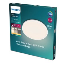 Philips 8719514432062 Ozziet stropní svítidlo LED 36W/3900lm 2700K bílá SceneSwitch