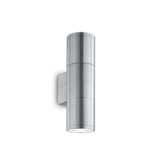 Exteriérové nástěnné svítidlo Ideal lux 033013 GUN AP2 SMALL ALLUMINIO 2xGU10 35W IP44 IP44