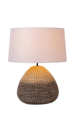 LUCIDE 10550/81/73 MADUKA stolná lampa V610mm 1xE27 prírodná, biela