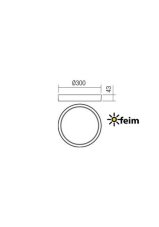 REDO 90156 PONZA exteriérové stropné svietidlo SMD LED 18W 1944/1116lm 3000K IP65 antracit
