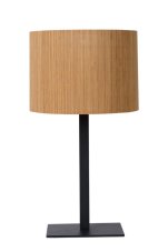 LUCIDE 03529/81/30 MAGIUS Lampička E27 1x40W svetlé drevo, čierna
