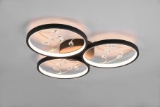 TRIO 642110332 GROOVY stropní svítidlo SMD LED 30W/3600lm 3000K černá matná, switchdimmer