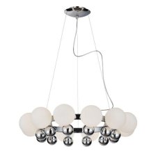 AZZARDO AZ0095 DECOline ESPERANZA stropné závesné svietidlo 12xG9 40W IP20 biela/chróm