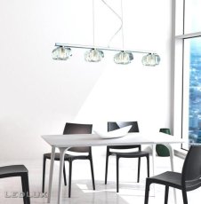 AZzardo AZ0493 DECOline Rubic 4 stropní závěsné svítidlo 4xG9 40W IP20 čiré sklo / chrom