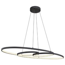 GLOBO 67177-40 SPIRA závěsné svítidlo LED 39W/1880lm 2700+4000+6500K černá matná, bílá