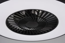 TRIO R62672132 HALMSTAD stropné svietidlo s ventilátorom LED D593mm 40W/3000lm 3000-6500K matná čierna, stmievateľné, diaľkový ovládač