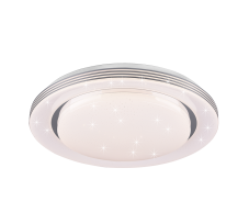 TRIO R67041900 ATRIA stropné svietidlo LED D480mm 24W/2400lm 3000-6000K, biela, stmievateľné, diaľkové ovládanie, starlight