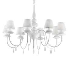 Závesné svietidlo/Luster Ideal lux 035574 BLANCHE SP8 BIANCO 8xE14 40W