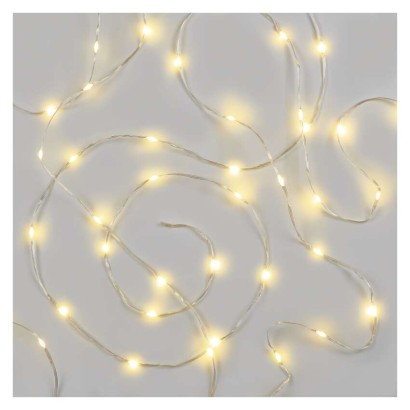 D3AW15 EMOS DROP vánoční řetěz 120 LED 12m teplá bílá, časovač, IP44