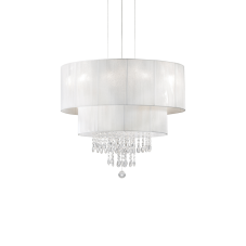 Závěsné svítidlo / Luster Ideal lux 182179 OPERA SP4 BIANCO 4xE27 60W chrom