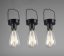 TRIO Reality R35146132 CAMPUS závesné solárne svietidlo 3-set SMD LED 3x0,1W IP44 súmrakový senzor, čierna matná