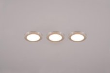 TRIO 653610306 ARGUS zápustné svietidlo SMD LED D82mm 5W/350lm 3000K+RGBW chrómová, stmievateľné, diaľkový ovládač, 3-set