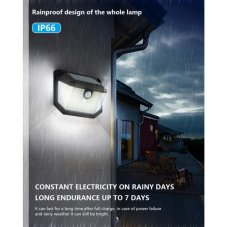 Immax 08486L IMMAX SIDE vonkajšie solárne nástenné svietidlo LED 4W/300lm 6000K, IP65, PIR senzor, čierna