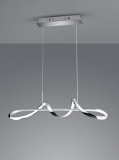 TRIO Reality R37091106 PERUGIA závesné svietidlo SMD LED 37W/4500lm 4000K chróm, switchdimmer