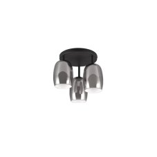 TRIO SELECT 617500354 BARRET stropné svietidlo D380mm 3xE14 čierna matná, dymová