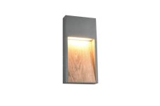 TRIO 246960135 SALMON vonkajšie nástenné svietidlo SMD LED 13W/1200lm 3000K IP44 antracit, imitácia dreva