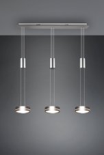 TRIO 326510307 FRANKLIN závesné svietidlo LED 3x9W/1050lm 3000K matný nikel, switchdimmer