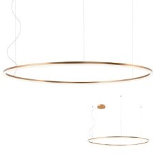REDO 01-1719-TRIAC ORBIT závěsné svítidlo D1500mm LED 110W/8372lm 3000K bronzová