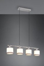 TRIO Reality R31554006 DAVOS závesné svietidlo 4xE14 chrómová, biela