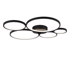 TRIO 622610532 RONDO stropní svítidlo LED 49W/5800lm 3000K černá matná, switchdimmer
