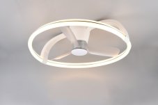 TRIO Reality R64262131 STOCKHOLM Stropné svietidlo s ventilátorom D730mm SMD LED 37W/4300lm 2700-6500K biela, diaľkový ovládač