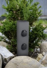 9964-42 TRIO GARDEN SOCKET vnější zásuvkový zahradní sloupek se 4 zásuvkami max.3600W antracit