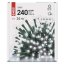 D4AC05 EMOS CLASSIC vánoční řetěz 240 LED, zelený drát, 24m, časovač, studená bílá, IP44