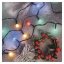 D5AM03 EMOS CHERRY vánoční řetěz Cherry 200 LED, zelený drát, 20m, časovač, multicolor, IP44